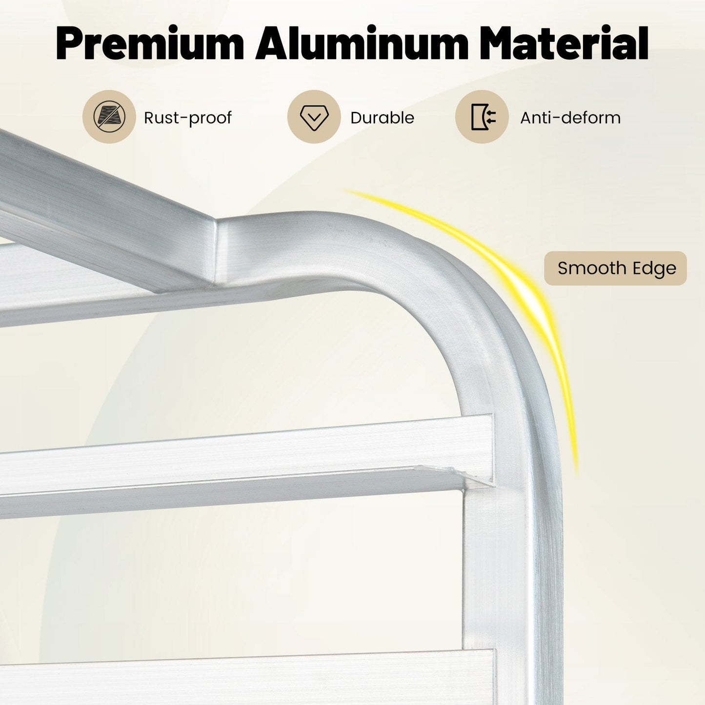 26 x 20 x 70 Inch 20 Sheet Aluminum Pan Rolling Bakery Rack, Silver Baker's Racks   at Gallery Canada