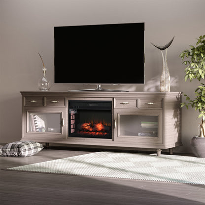 27" Electric Fireplace Insert with Heater 1400W, Black Electric Fireplaces   at Gallery Canada