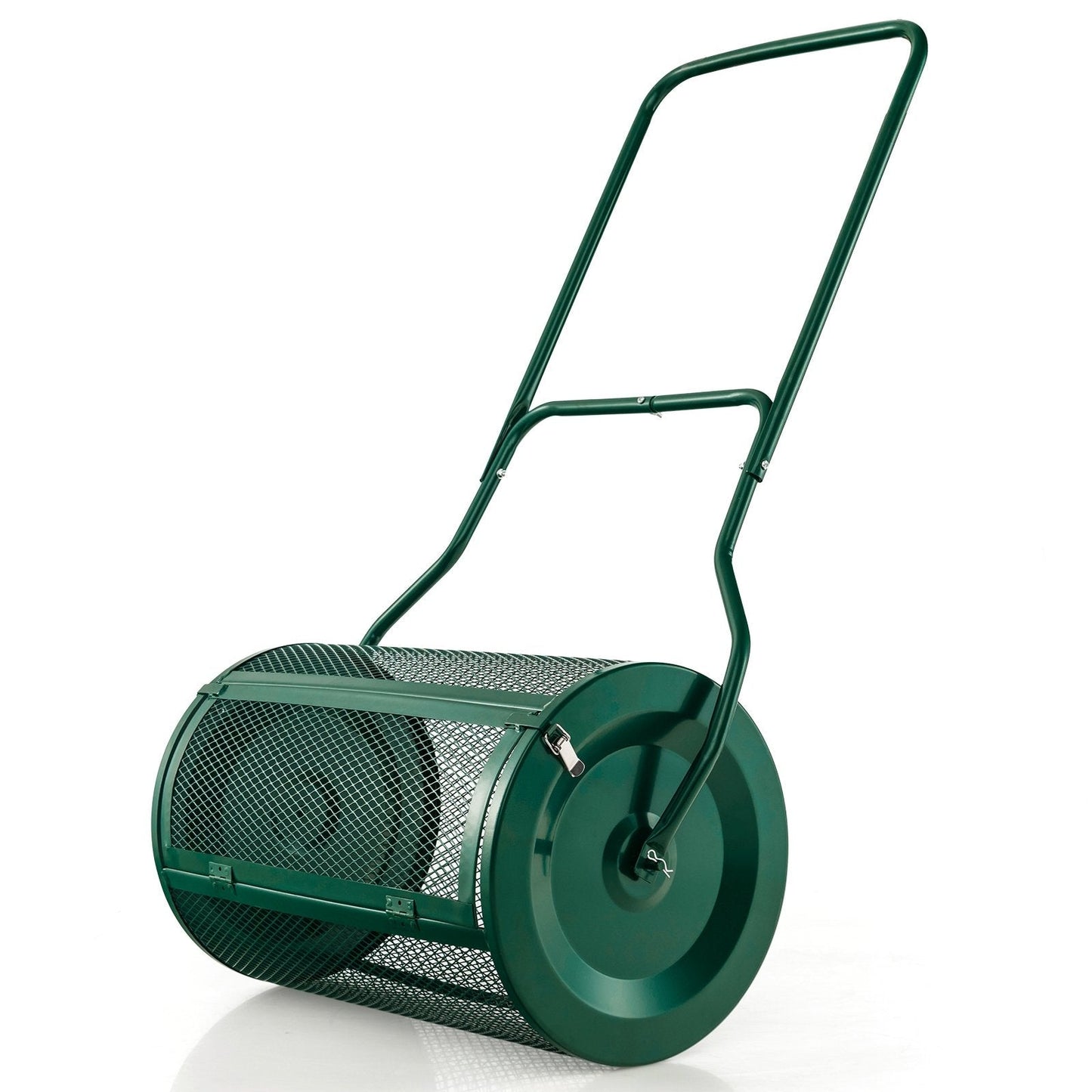 27 Inch Compost Spreader with Upgrade U-shaped Handle, Green Garden Tools   at Gallery Canada