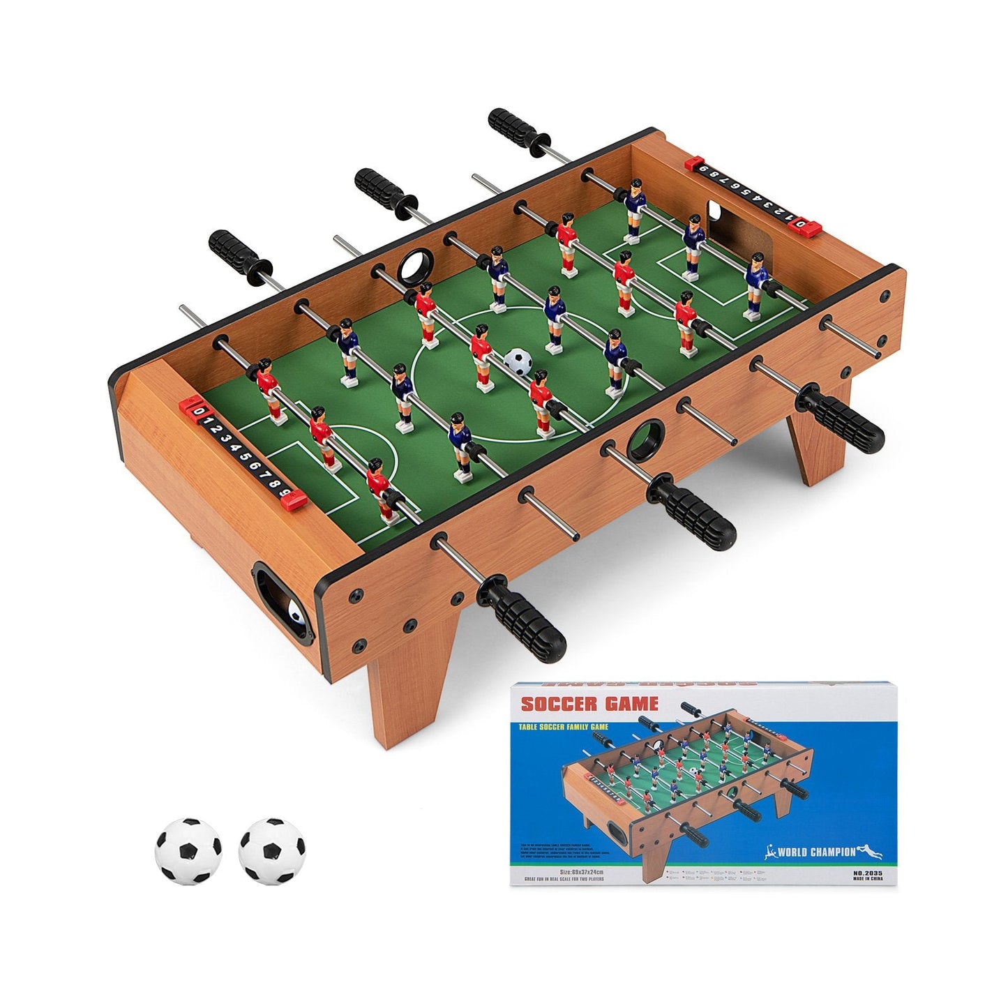 27 Inch Indoor Competition Game Foosball Table with Legs, Brown Game Room   at Gallery Canada