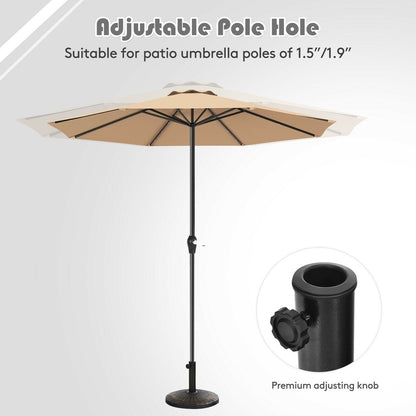 27 lbs Patio Market Umbrella Base Stand, Bronze Outdoor Umbrella Bases   at Gallery Canada