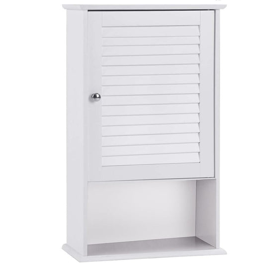 27.5" H Wall Hanging Bathroom Storage Cabinet, White Wall Cabinets   at Gallery Canada