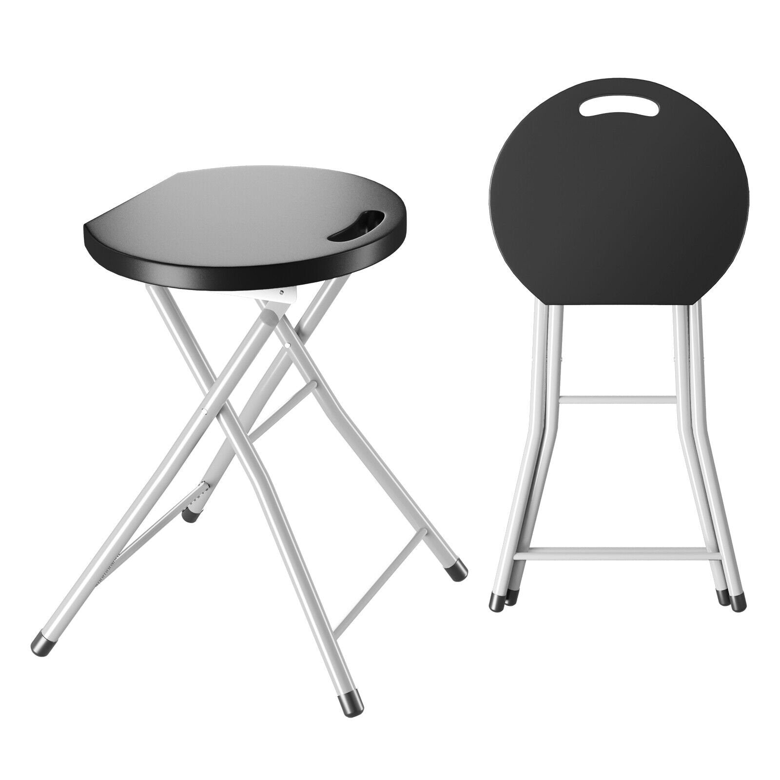 28 Inch Portable Folding Stools with 330lbs Limited Sturdy Frame Patio Dining Chairs   at Gallery Canada