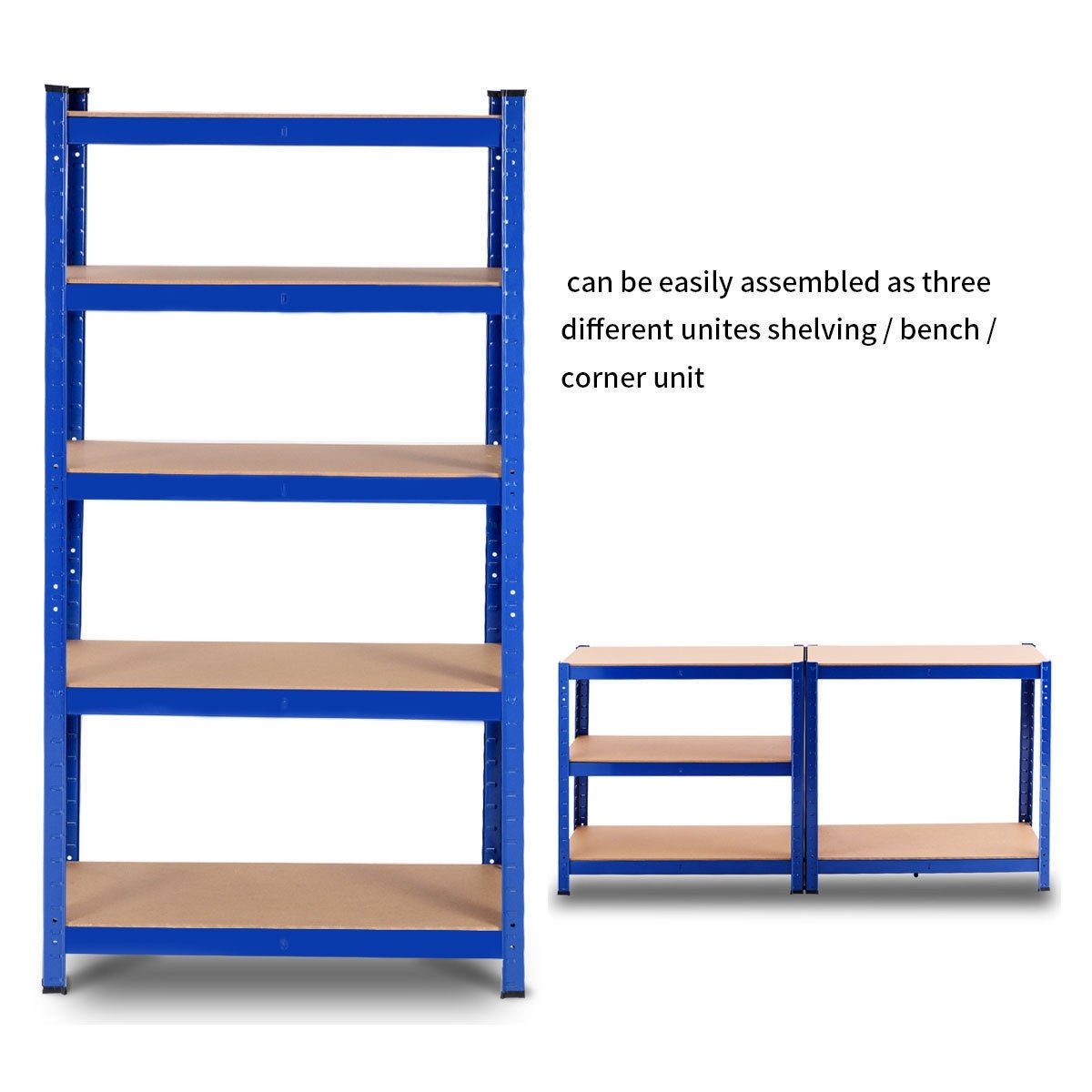 29.5" x  59" Adjustable 5-layer 2000 lbs Capacity Tool Shelf, Blue Garages   at Gallery Canada