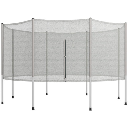 2FT Replacement Trampoline Net Enclosure Safety w/ 8 Poles, Grey Trampolines Grey  at Gallery Canada