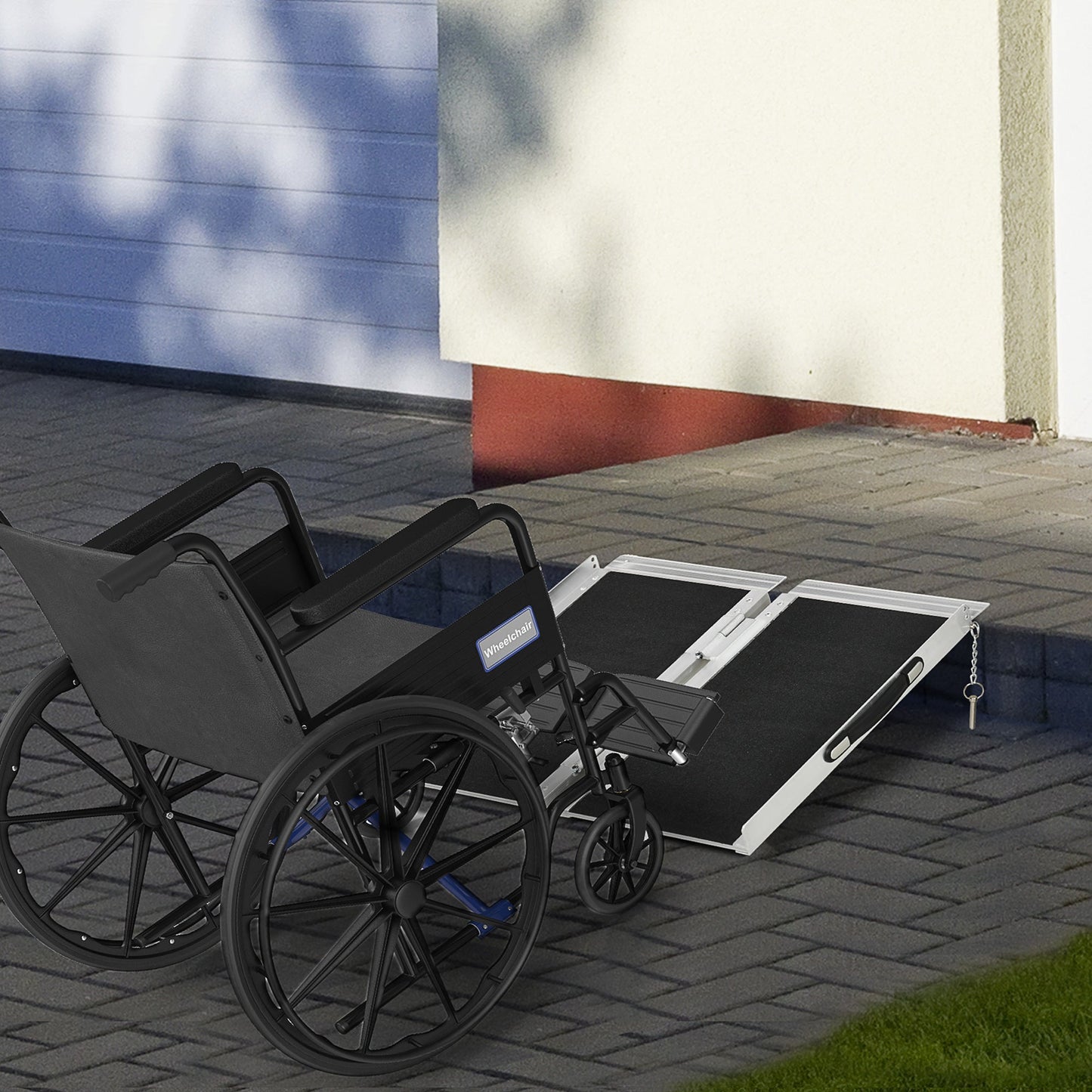 2ft Wheelchair Ramp Scooter Mobility Non-Skid PVC Layering Portable Foldable Aluminium Knee Walker & Wheelchair Ramps   at Gallery Canada