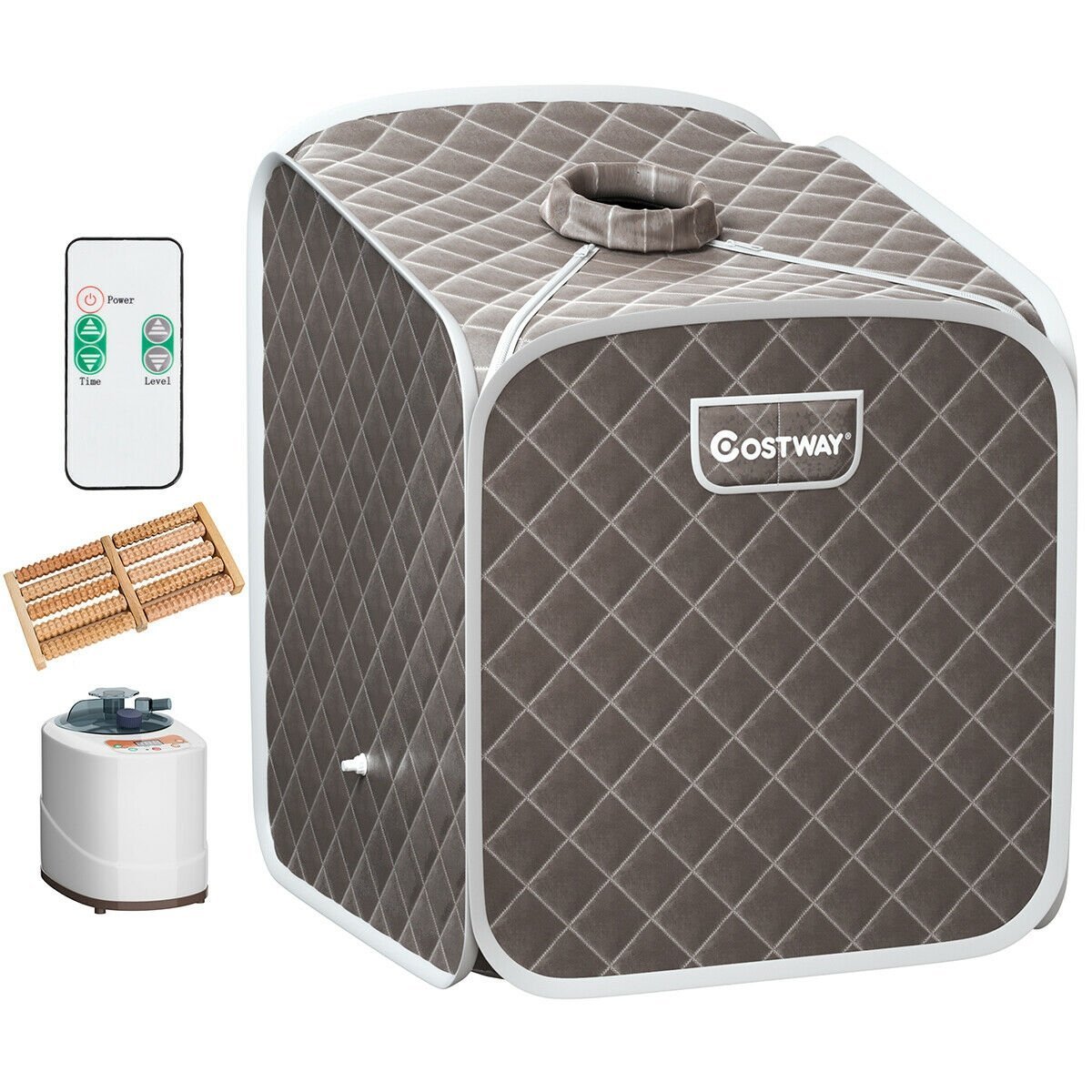 2L Portable Folding Steam Sauna Spa, Gray Spa & Salon   at Gallery Canada