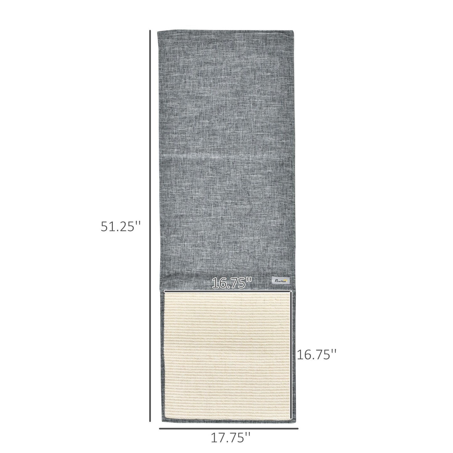 2PCs Cat Scratching Pad Board Mat Blanket Kitten Scratcher 51.25" x 17.75" - Grey Cat Posts   at Gallery Canada