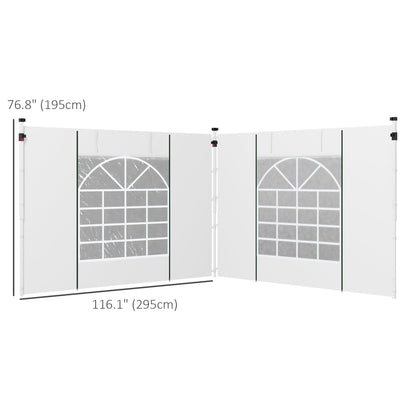 2PCS Instant Canopy Sidewalls, Canopy Walls Replacement, for 10' x 10' or 10' x 20' Pop Up Canopy Gazebo Canopy Replacement   at Gallery Canada