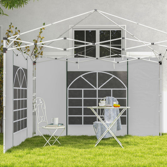 2PCS Instant Canopy Sidewalls, Canopy Walls Replacement, for 10' x 10' or 10' x 20' Pop Up Canopy Gazebo Canopy Replacement White  at Gallery Canada