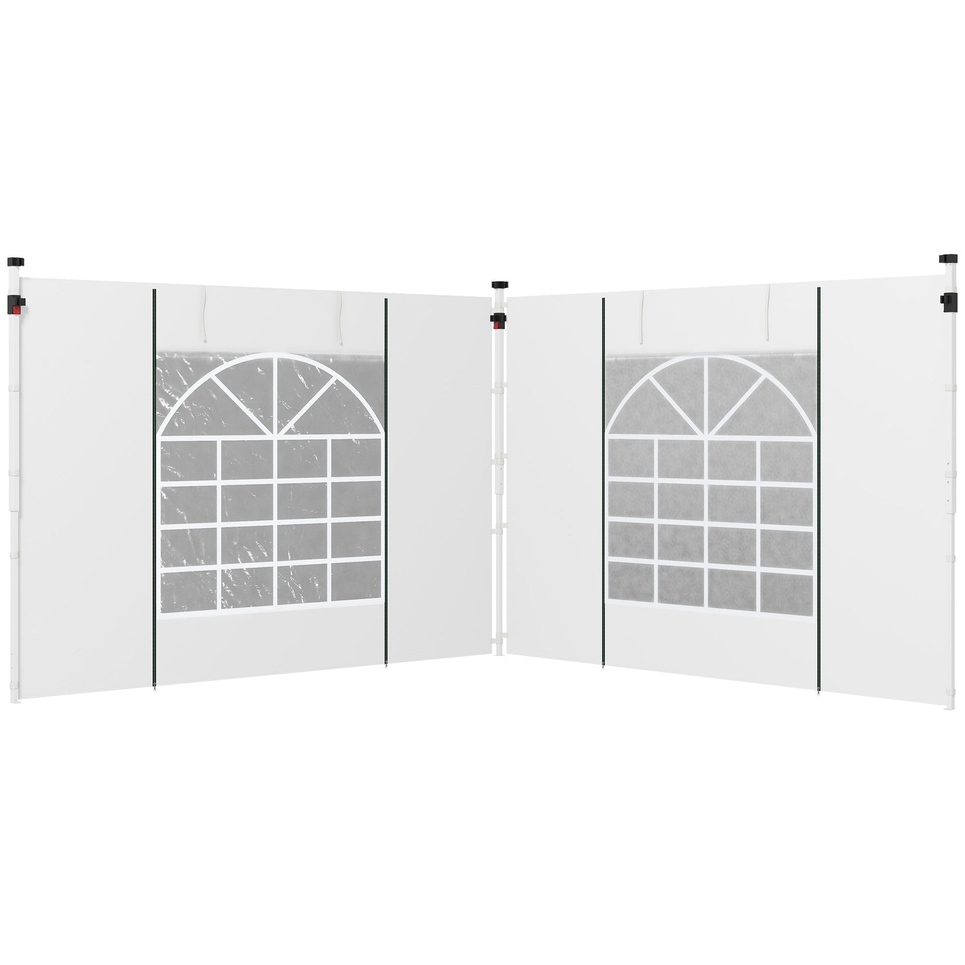 2PCS Instant Canopy Sidewalls, Canopy Walls Replacement, for 10' x 10' or 10' x 20' Pop Up Canopy Gazebo Canopy Replacement White  at Gallery Canada