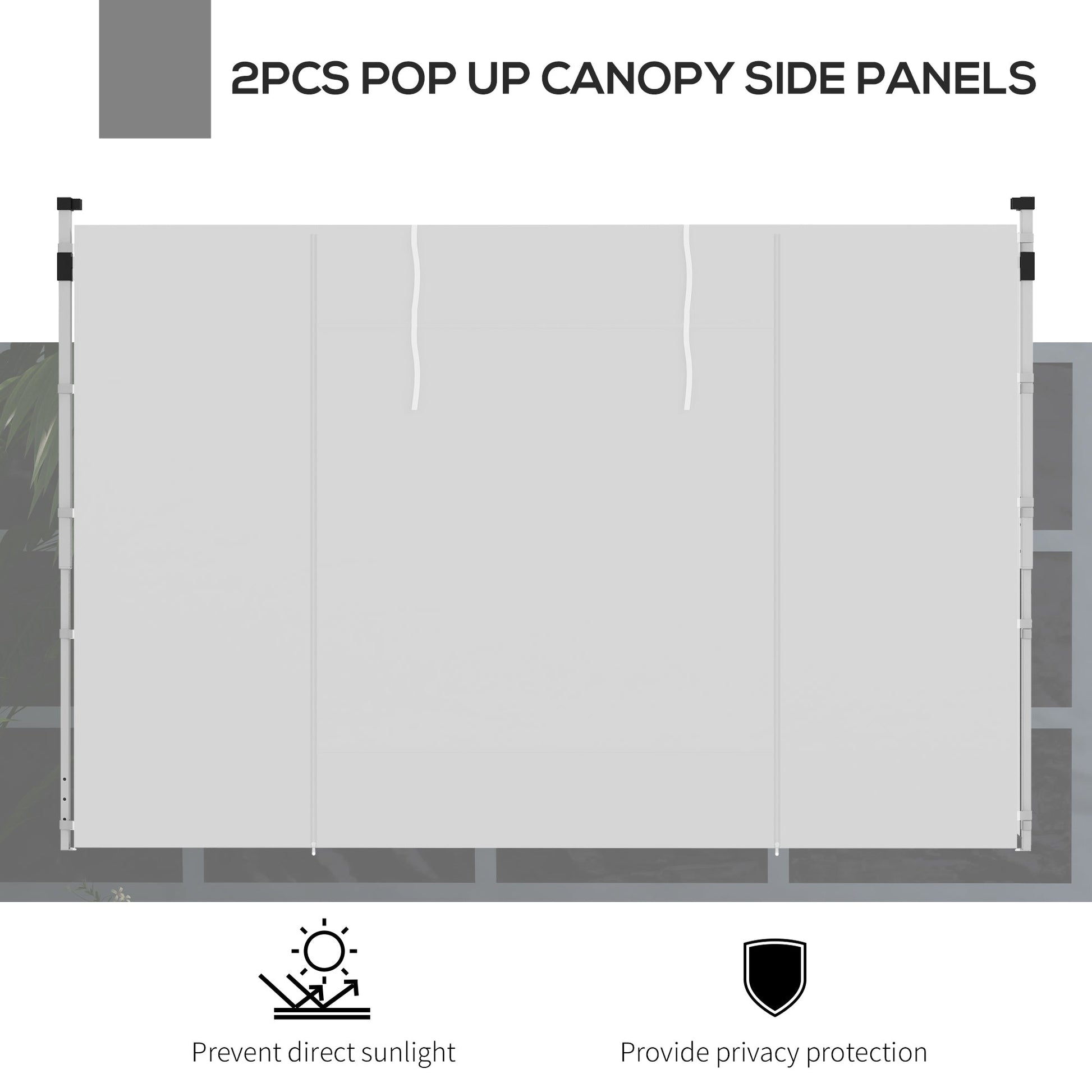 2PCS Instant Canopy Sidewalls, Canopy Walls Replacement, for 10' x 10' or 10' x 20' Pop Up Canopy Gazebo Canopy Replacement   at Gallery Canada