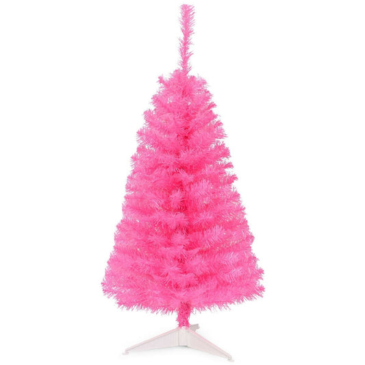 3 ft Premium Artificial Christmas Mini Tree with Stand, Pink Christmas Tree   at Gallery Canada