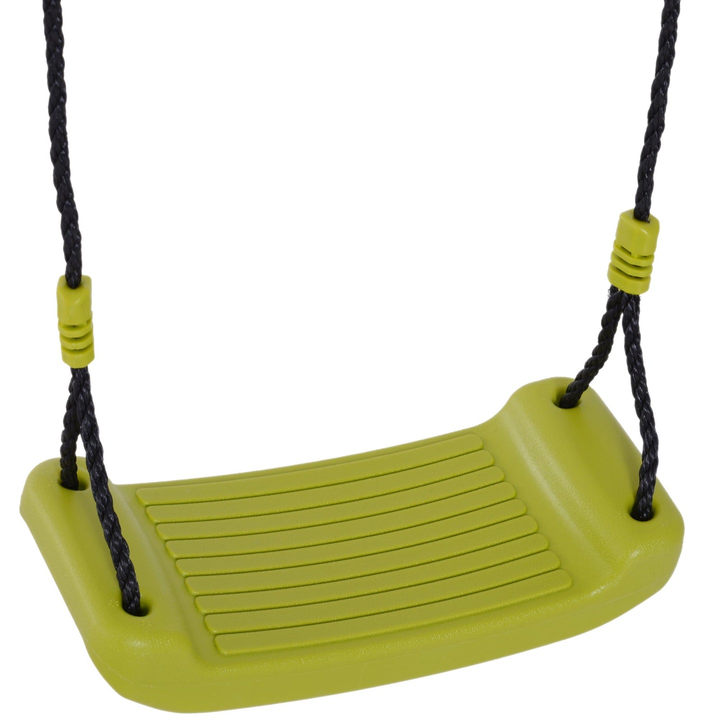 Double Face-to-Face Swing & Glider Set with Climbing Ladder, Grey/Lemon Green Gym Sets & Swings   at Gallery Canada