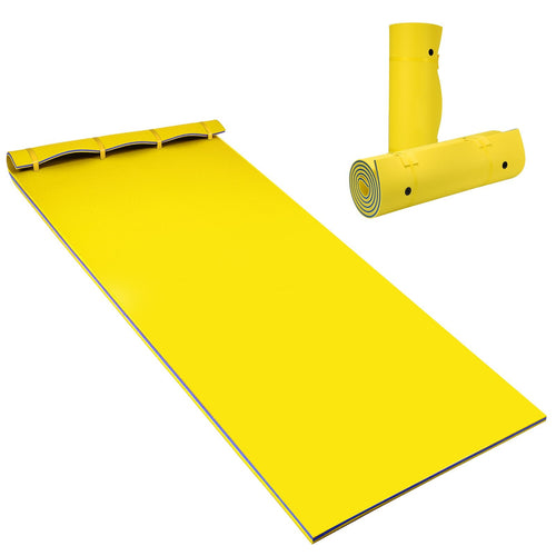 3 Layer Floating Water Pad Foam Mat, Yellow