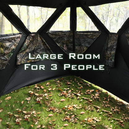 3 Person Portable Pop-Up Ground Hunting Blind with Tie-downs Tents   at Gallery Canada