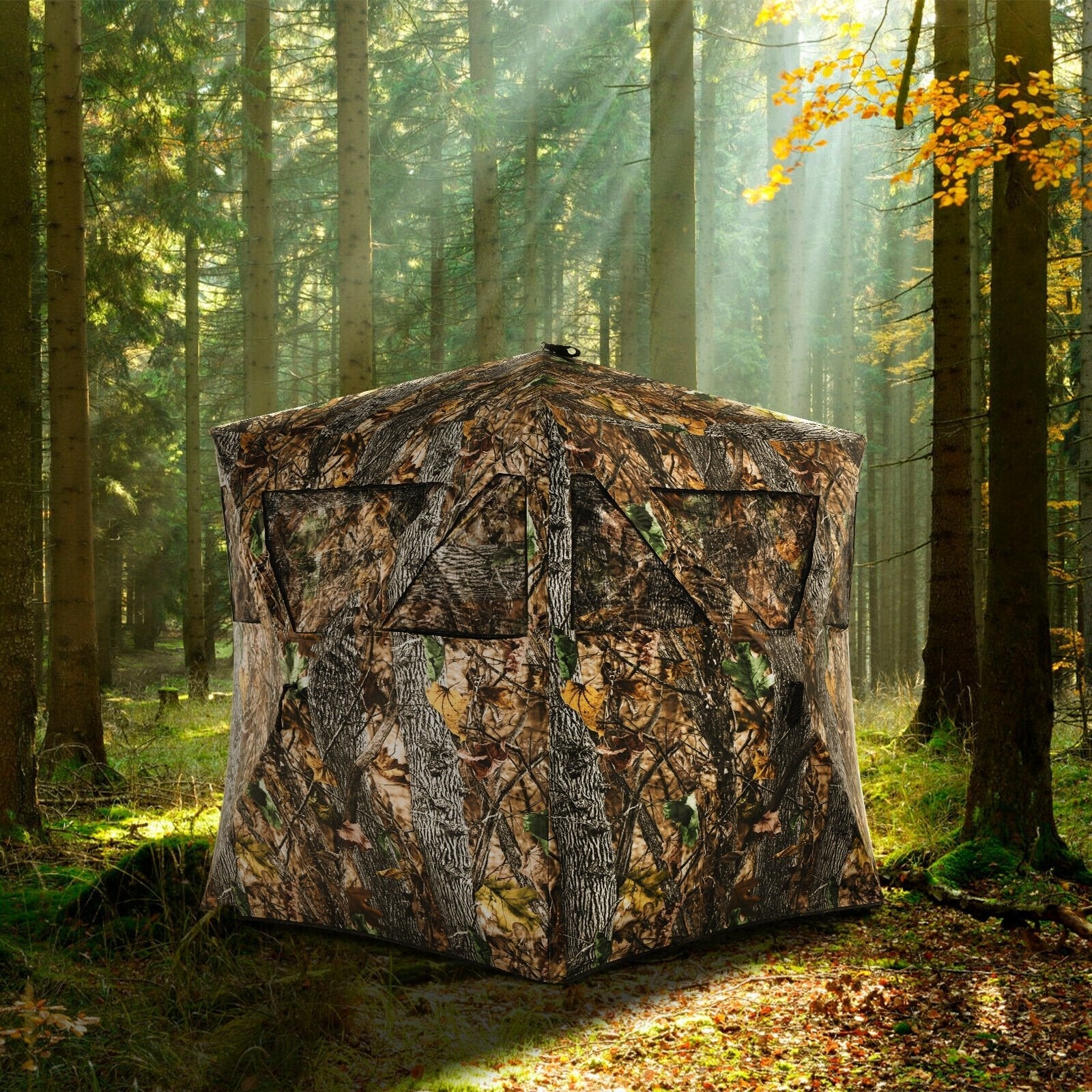 3 Person Portable Pop-Up Ground Hunting Blind with Tie-downs Tents   at Gallery Canada