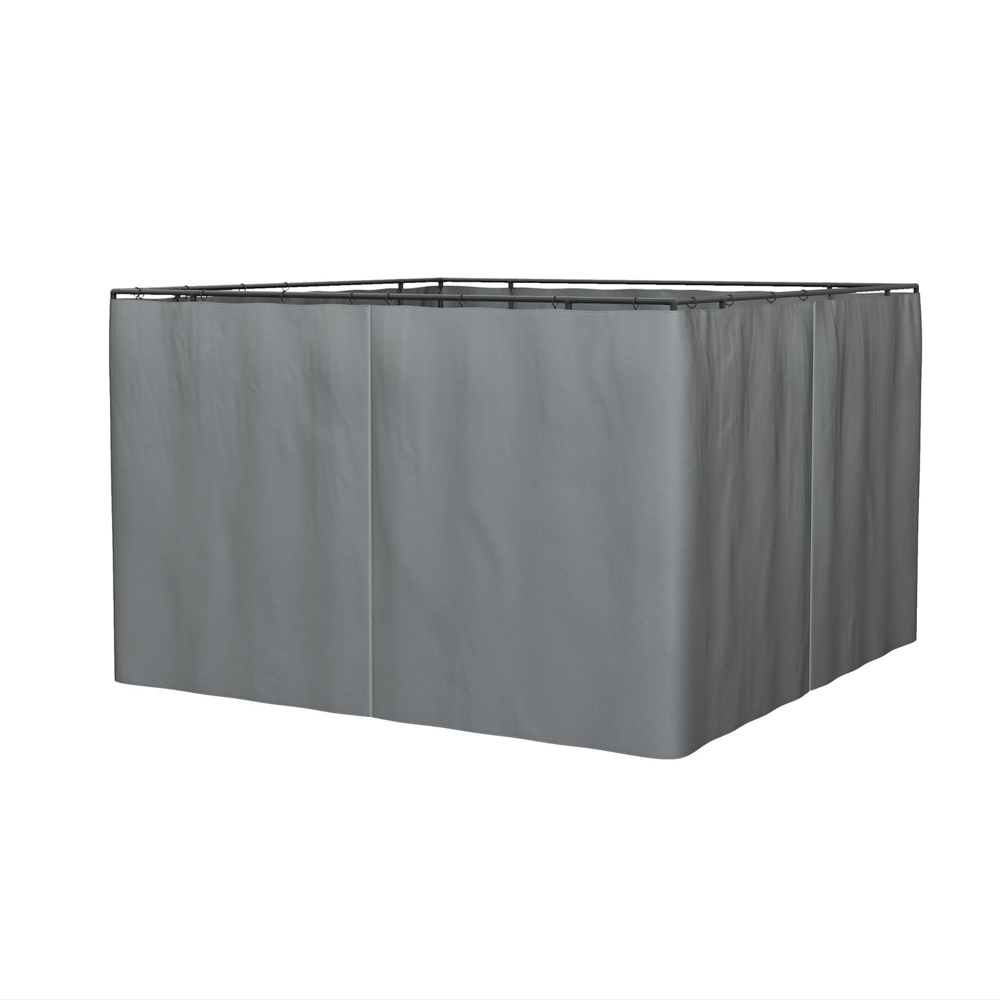 Gazebo Replacement Sidewalls 4-Panel Privacy Wall for 10' x 12' Canopy, Outdoor Shelter Curtains Accessories Dark Grey Gazebo Sidewalls Dark Grey  at Gallery Canada