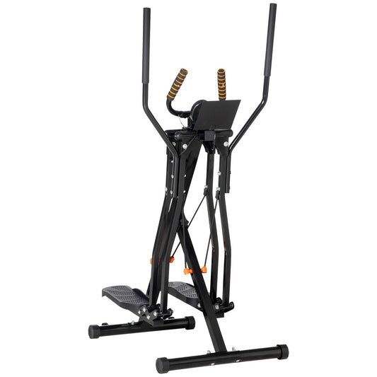 Gazelle Glider Air Walker Exercise Machine Elliptical Trainer with Four Resistance Levels, LCD Monitor, Heart Rate Sensor, Two Wheels - Gallery Canada