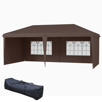 10' x 20' Outdoor Pop Up Canopy Tent Party Tent Instant Shelter W/ Carrying Bag, Coffee Pop Up Canopies at Gallery Canada