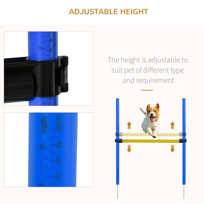 Dog Agility Starter Kit Pet Outdoor Exercise Training Set Tunnel Weave Pole High Jumper Dog Agility Training Equipment   at Gallery Canada