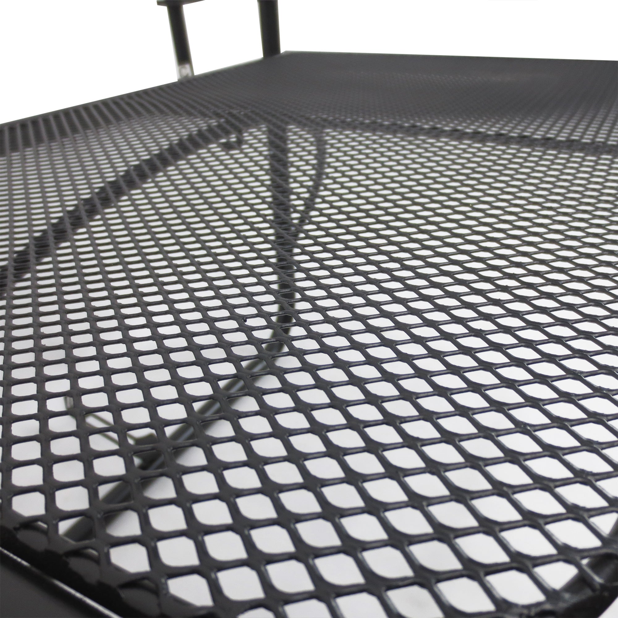 Adjustable Balcony Hanging Railing Table, Metal Mounting Mini Wall Desk Storage Rack, Outdoor Flower Stand Serving Table Rectangle, Black Balcony Table Hanging at Gallery Canada