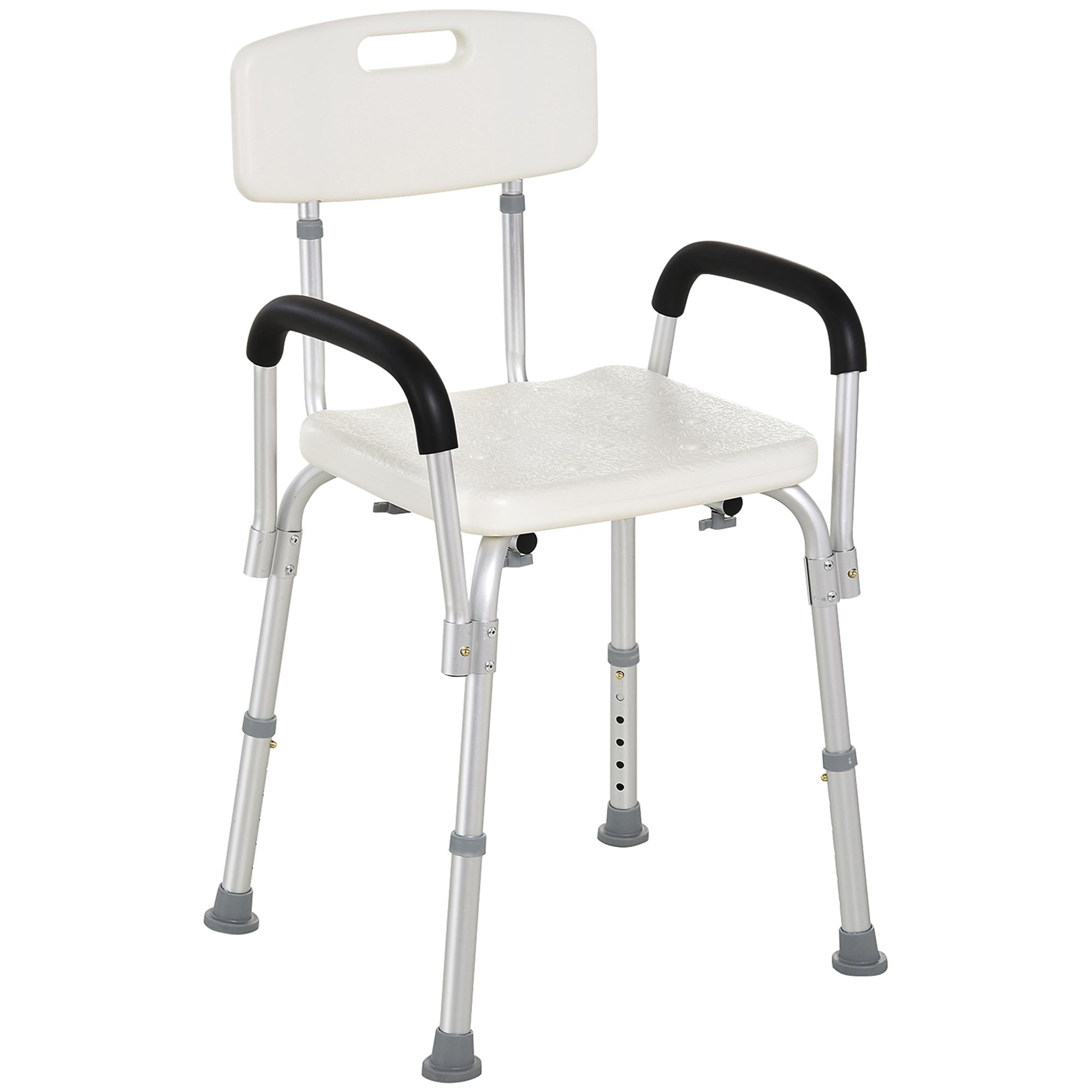 Adjustable Medical Shower Chair with Back, Bathtub Bench Bath Seat with Padded Arms, Non Slip Tub Safety for Disabled, Seniors, Elderly Bath Chairs at Gallery Canada