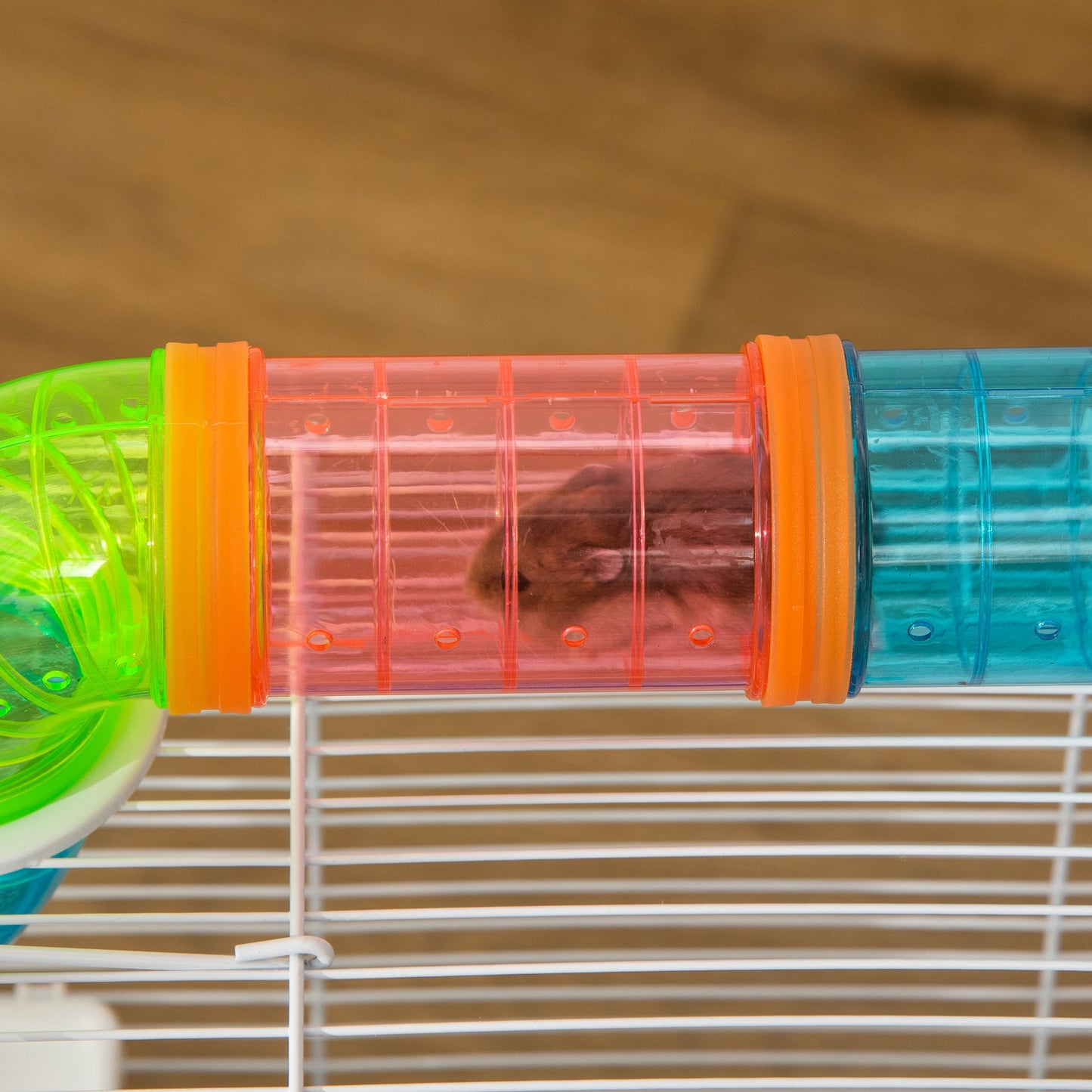 3-Tier Large Toy-Filled Steel Small Animal Cage, Includes Exercise Wheel, Water Bottle, Food Dish, Blue Hamster Cages   at Gallery Canada