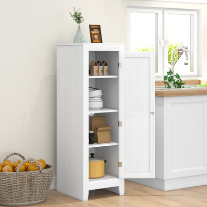 Modern Kitchen Pantry Storage Cabinet with Adjustable Shelf Small Storage Cabinet with Door and Shelves White Kitchen Pantry Cabinets White  at Gallery Canada