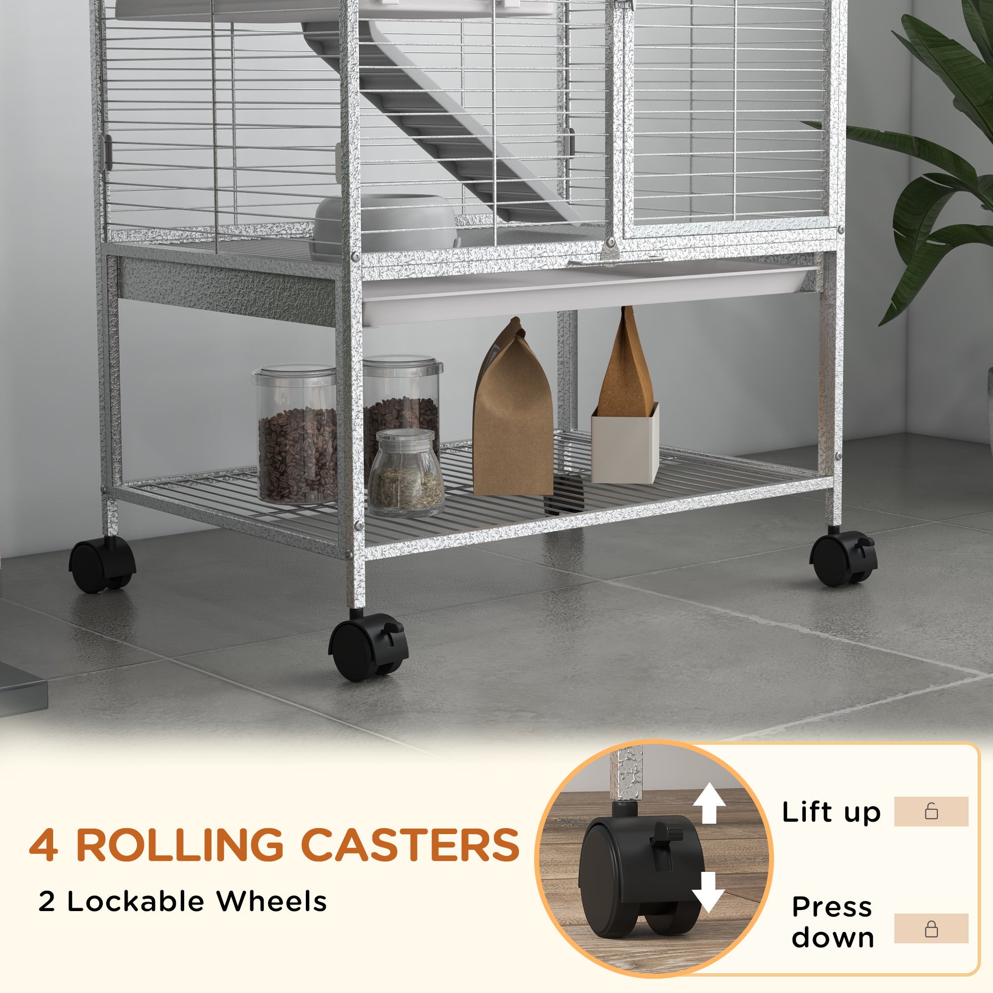 Rolling Small Animal Cage 34