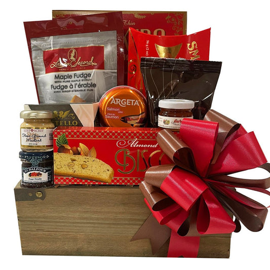 Gourmet Harmony Treasure Box Gift Basket Corporate/Appreciation Gift Basket   at Gallery Canada