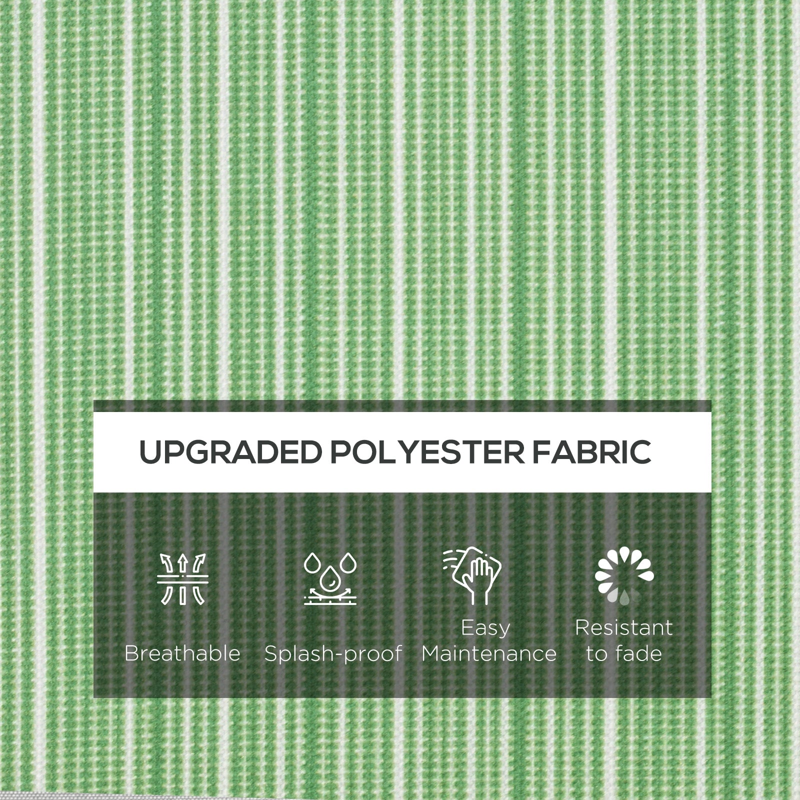 2-Piece Seat Cushion Replacement, Outdoor Patio Chair Cushions Set with Ties, Button Tufted, Green Patio Chair Cushions at Gallery Canada