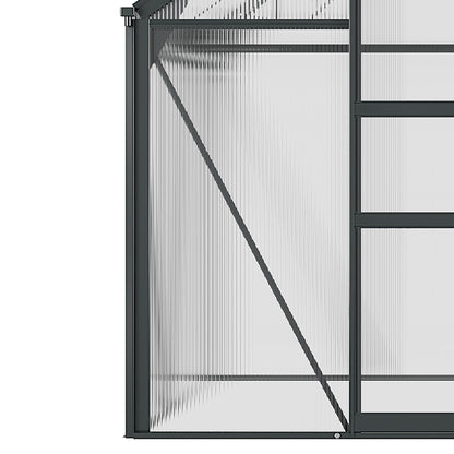 Greenhouse Garden Green House Outdoor Greenhouse Kit PC Board with Sliding Door, 6.2' x 6.3' x 6.6' Grey Walk In Greenhouses   at Gallery Canada