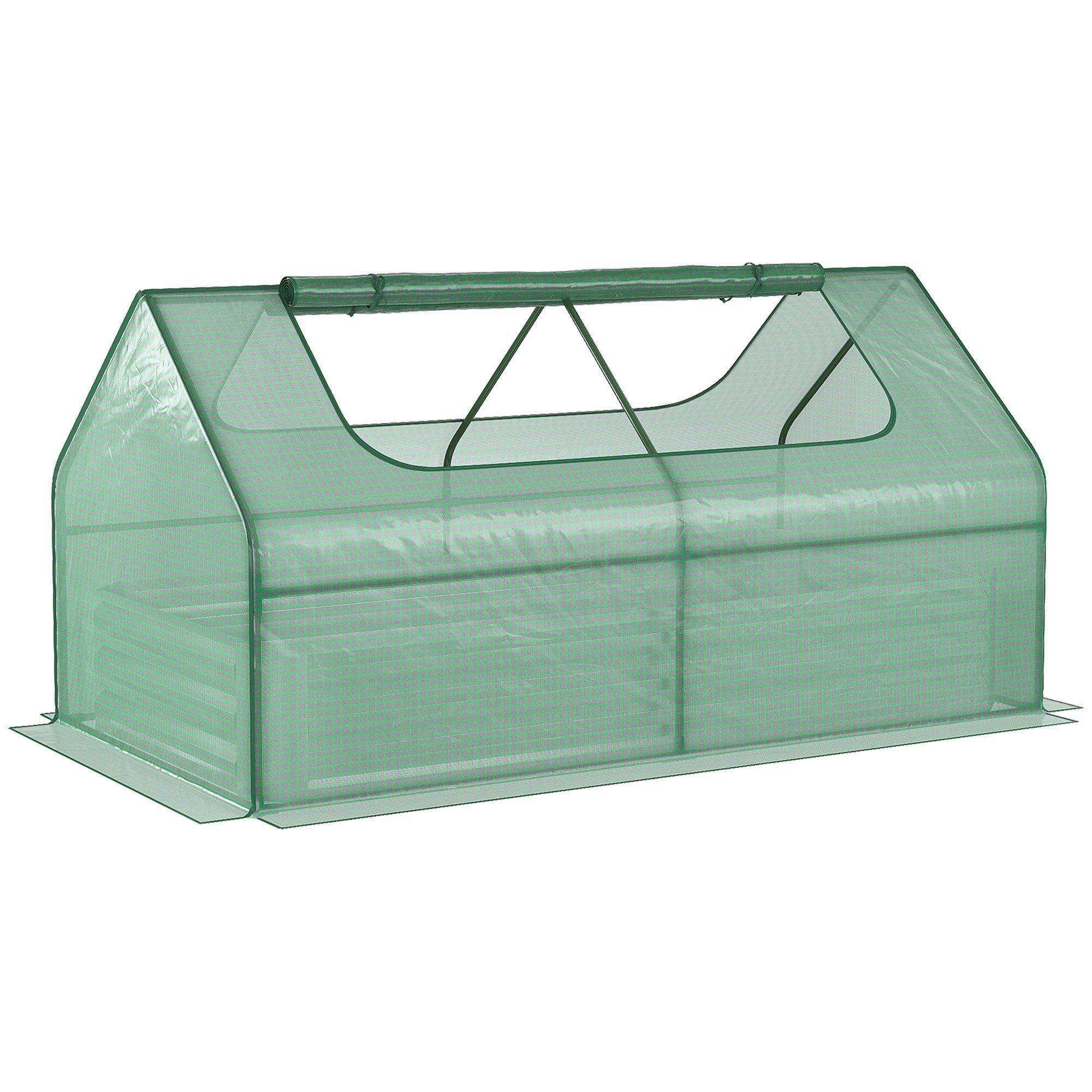 Steel Raised Garden Bed with Greenhouse Cover, 73