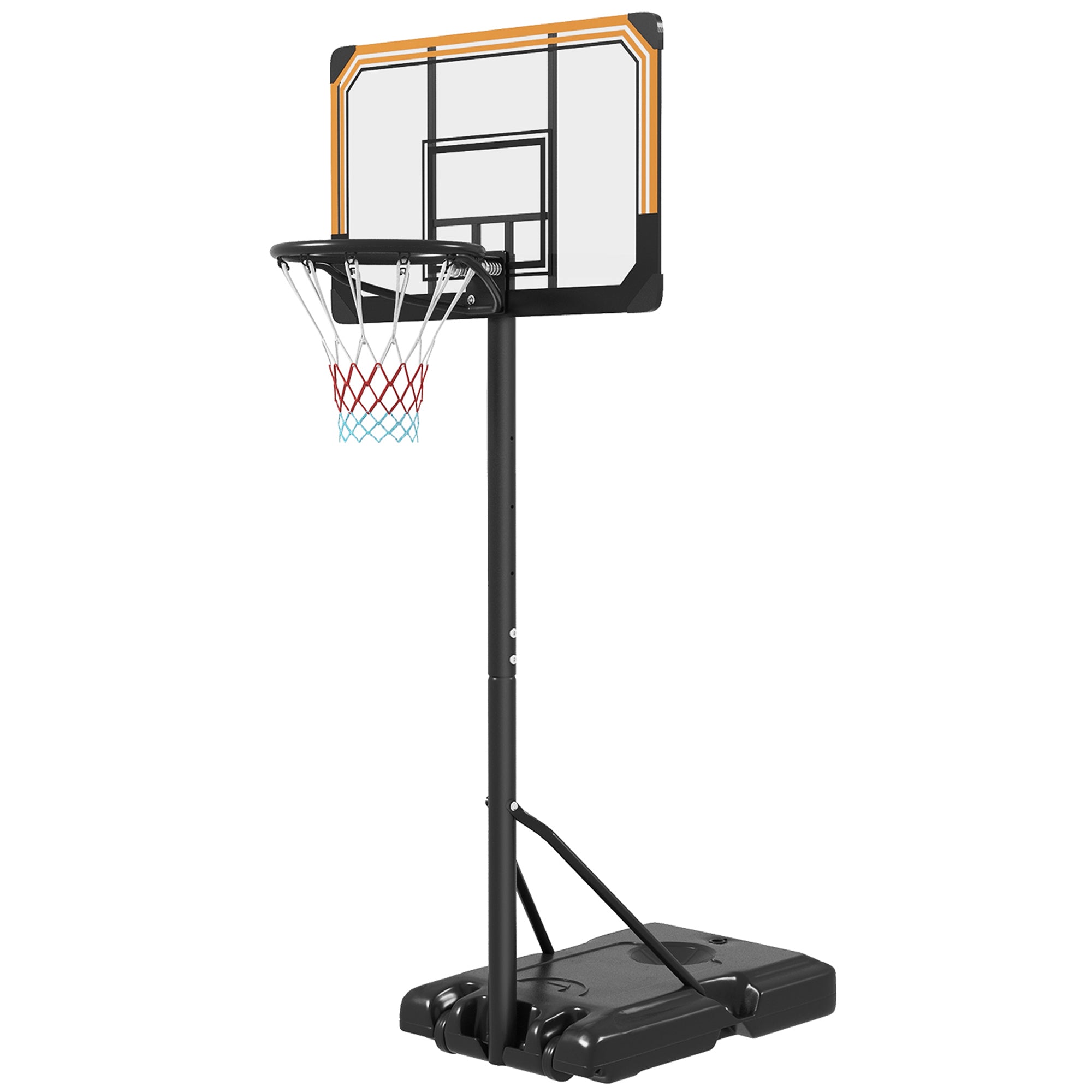 6-7ft Basketball Hoop, Freestanding Basketball System with 18