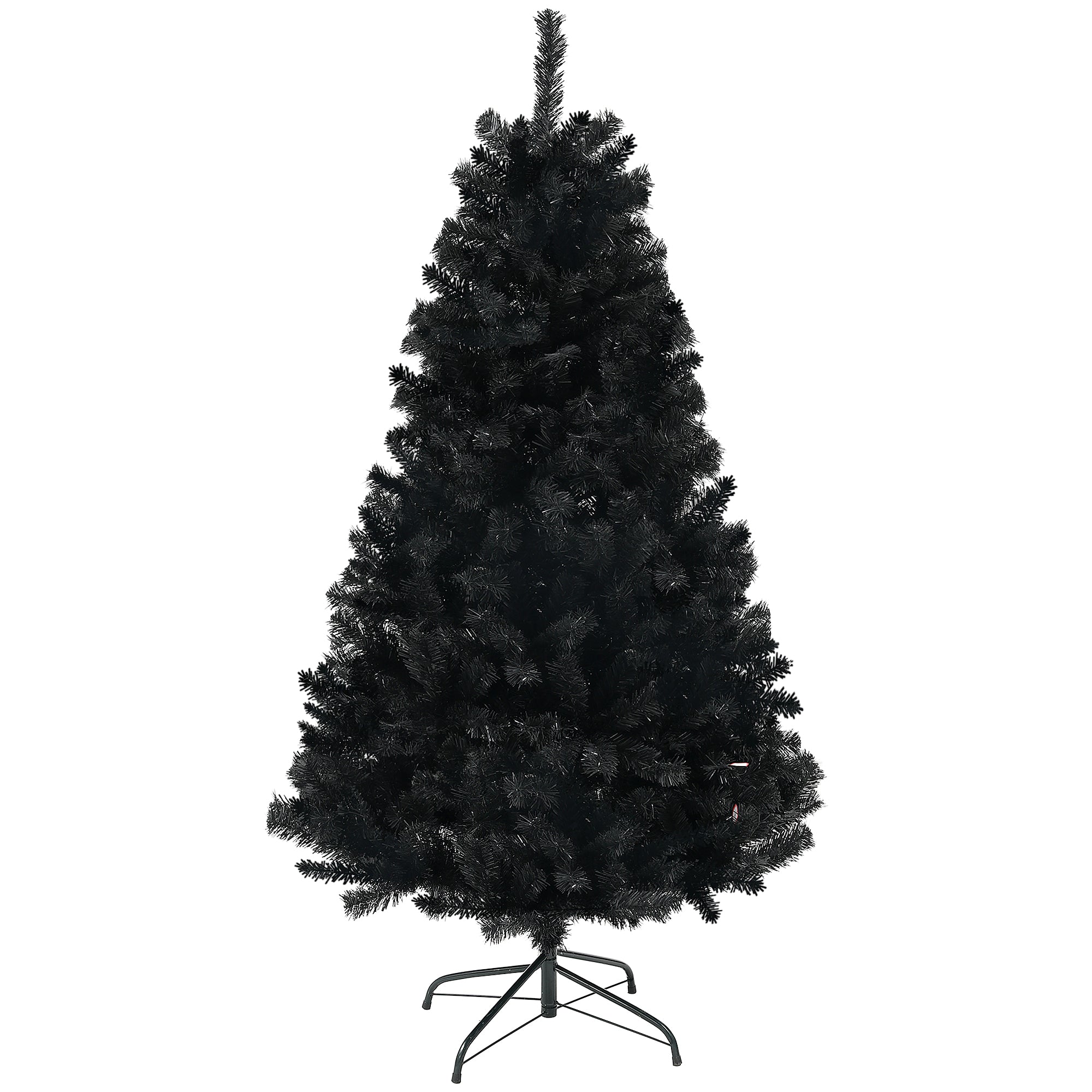 6ft Artificial Christmas Trees with Auto Open and Steel Base, Black Artificial Christmas Trees   at Gallery Canada