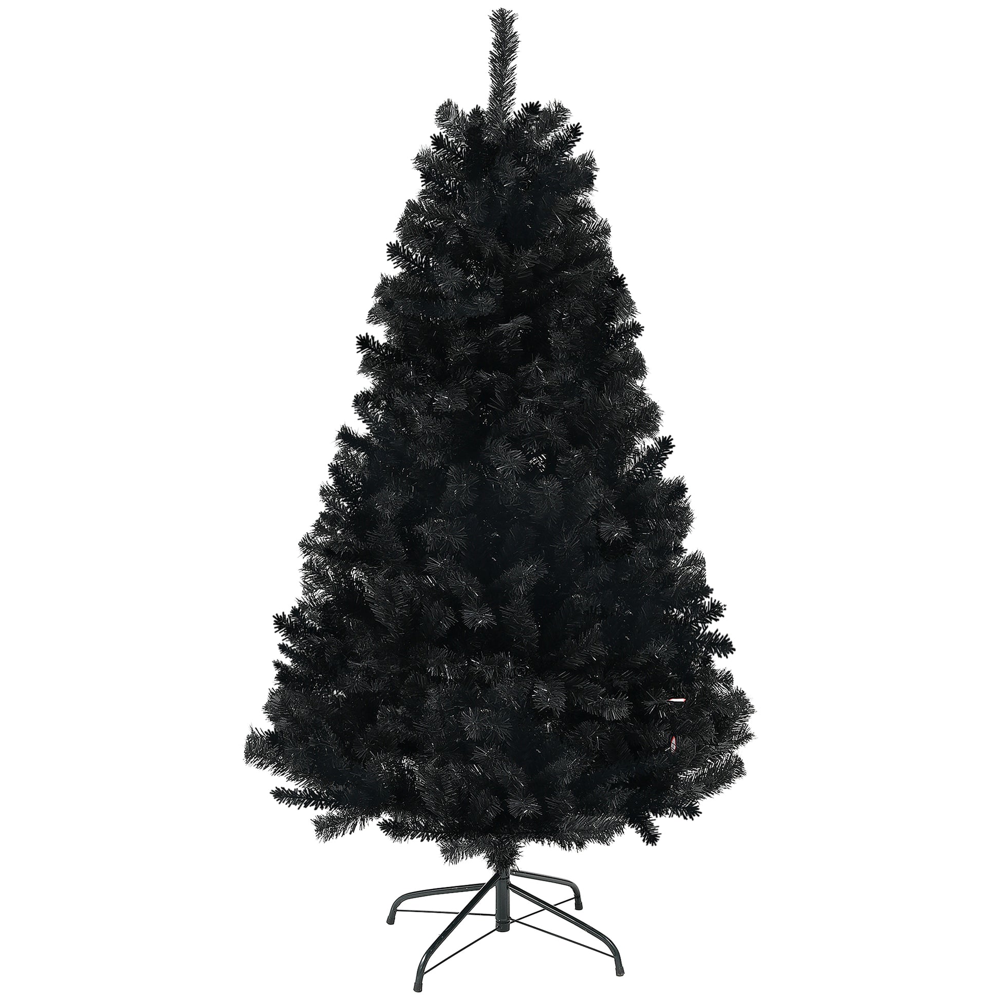 6ft Artificial Christmas Trees with Auto Open and Steel Base, Black Artificial Christmas Trees   at Gallery Canada