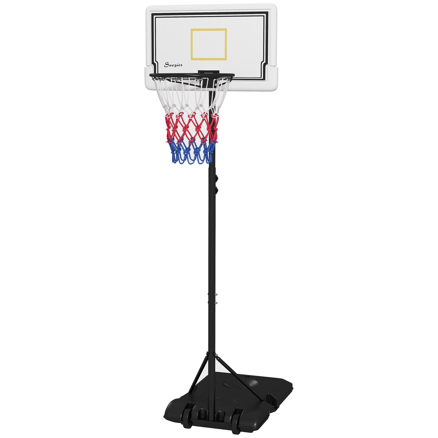 6-7ft Portable Basketball Hoop, Basketball Goal with Wheels and Fillable Base, for Teenagers Youth Adults Basketball White  at Gallery Canada