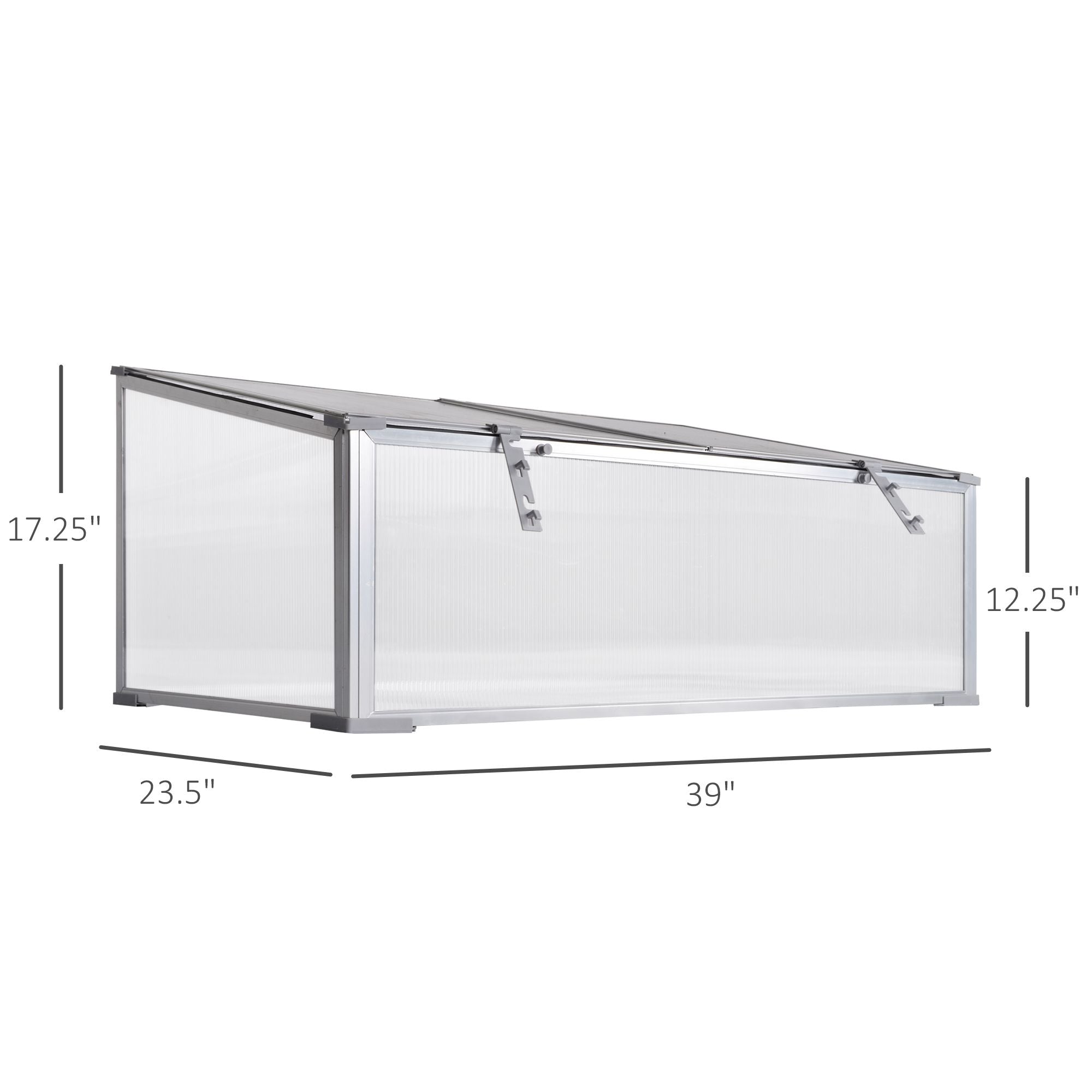 39''x23.5''x17.25'' Outdoor &; Indoor Greenhouse for Plants Larger Room with Adjustable Sunshine Board, Cold Frame Cold Frame Greenhouses   at Gallery Canada