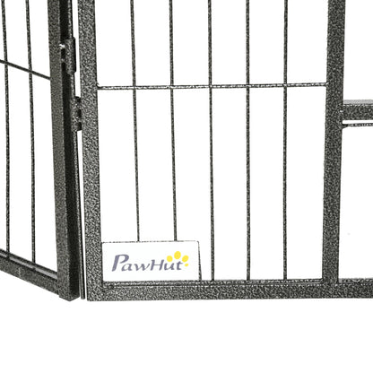 Heavy Duty Dog Playpen, 16 Panels Pet Playpen Dog Fence, Portable Puppy Exercise Pen, with 2 Doors Locking Latch, Outdoor or Indoor Use 23.5" Height Houses, Kennels & Pens   at Gallery Canada