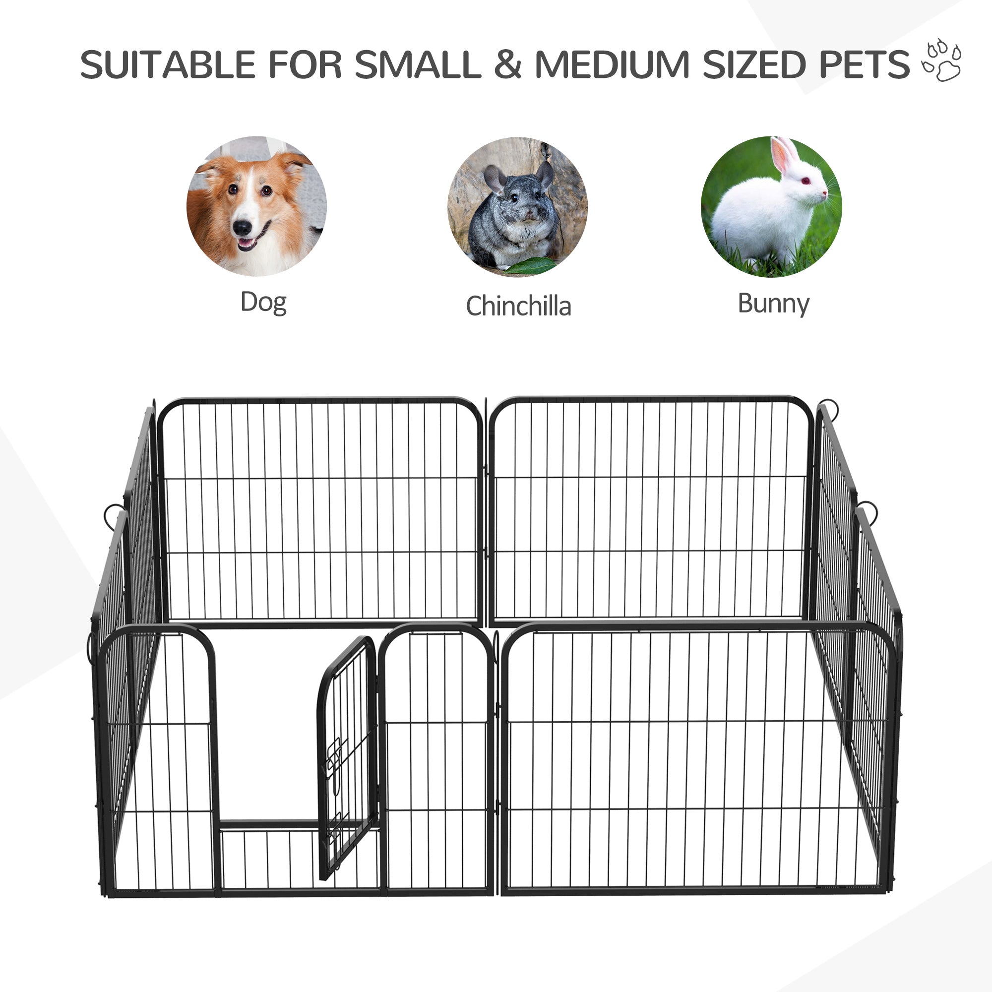 Heavy Duty Dog Playpen, 8 Panel 23.5