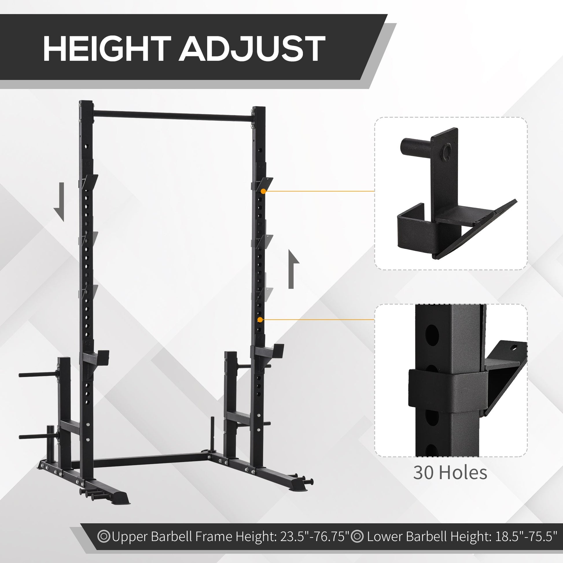 Heavy Duty Multi-Function Power Tower Exercise Workout Station Strength Training w/ Stand Rod for Home Gym Power Towers   at Gallery Canada