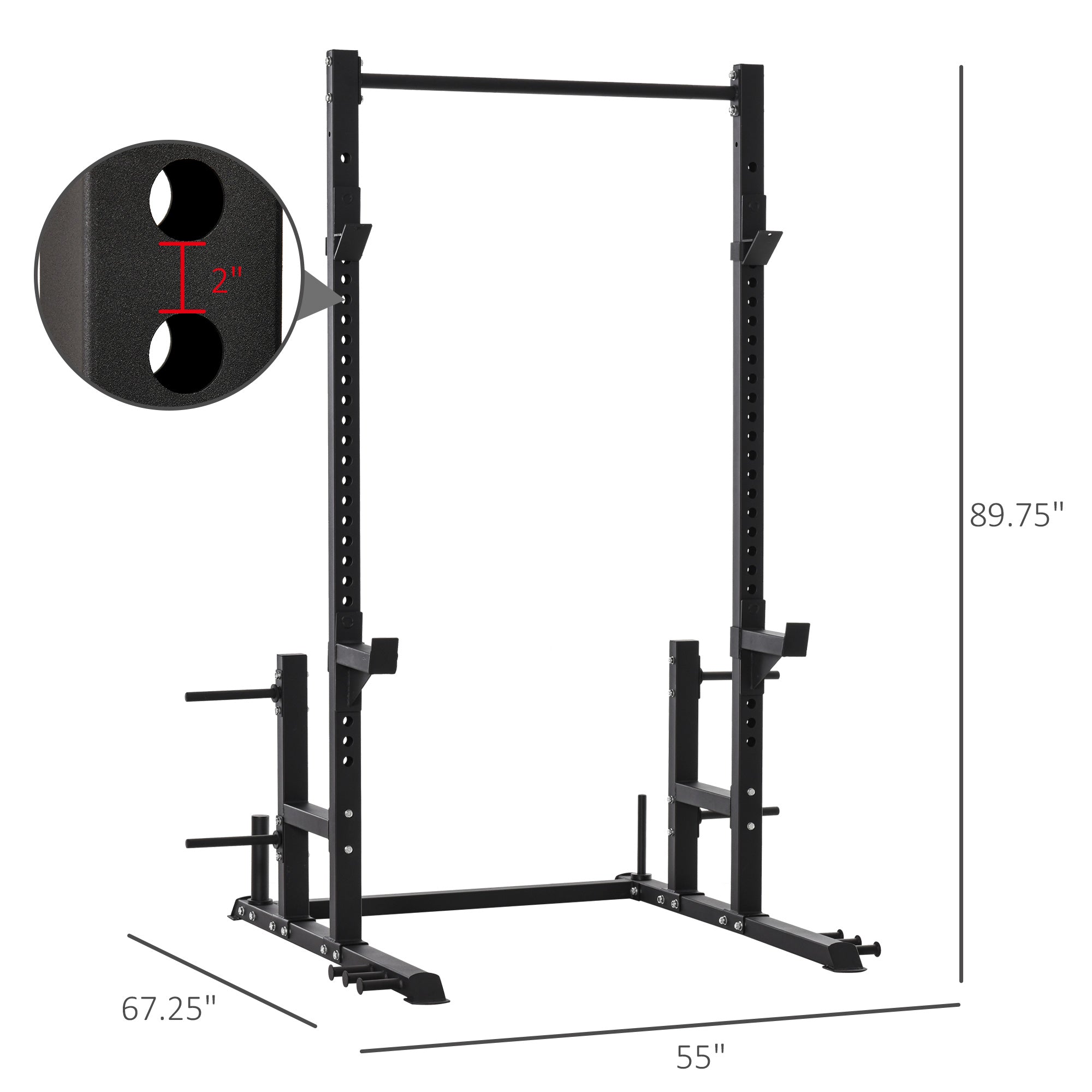 Heavy Duty Multi-Function Power Tower Exercise Workout Station Strength Training w/ Stand Rod for Home Gym Power Towers   at Gallery Canada