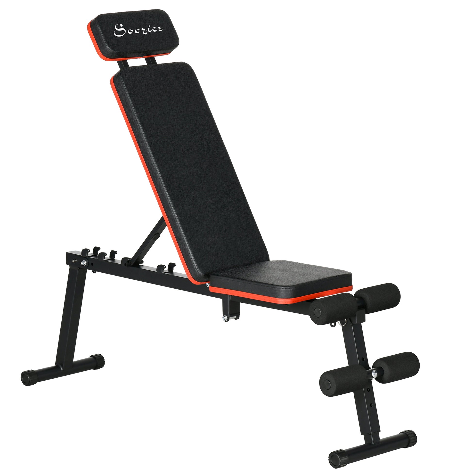 Adjustable Weight Bench, Foldable Workout Bench with Extended Head Protection, Flat or Incline Weight Benches   at Gallery Canada