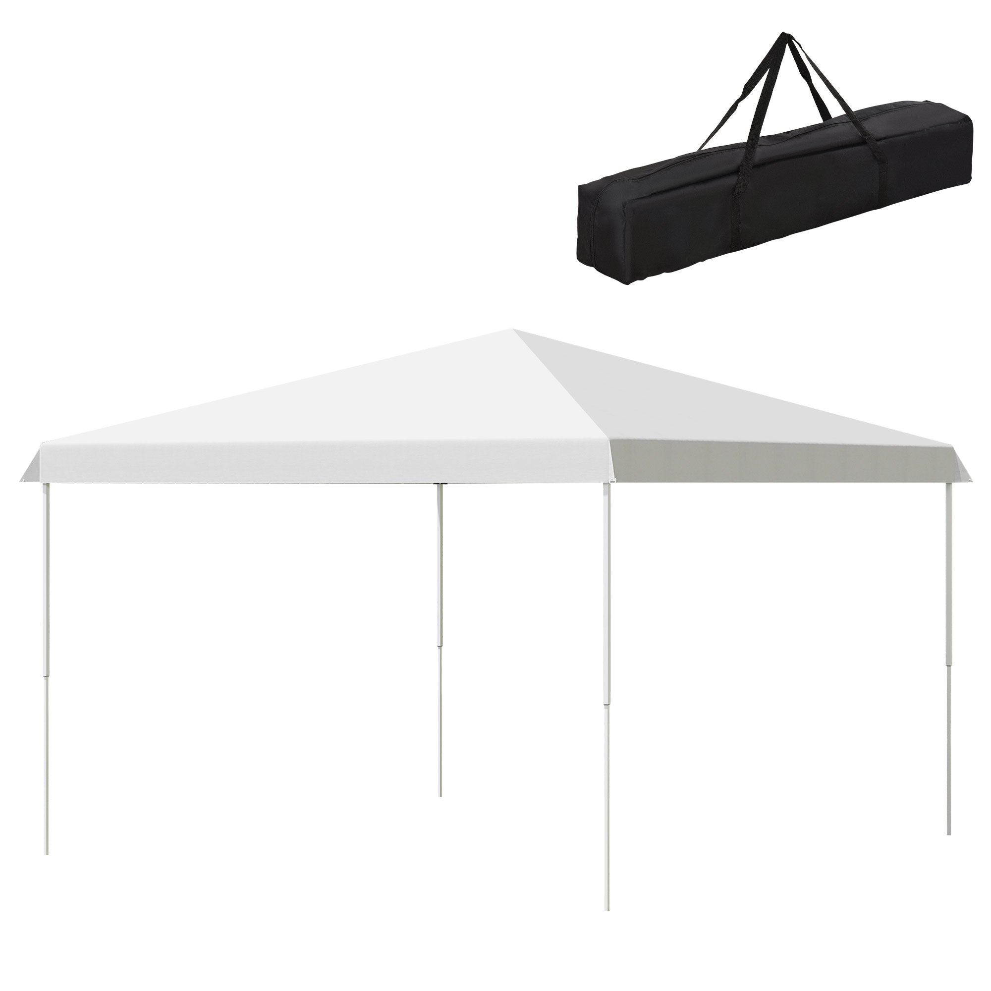 13' x 13' Pop Up Canopy Height Adjustable, Instant Pop Up Canopy Tent with Carrying Bag, Portable Gazebo Tent, White Pop Up Canopies at Gallery Canada