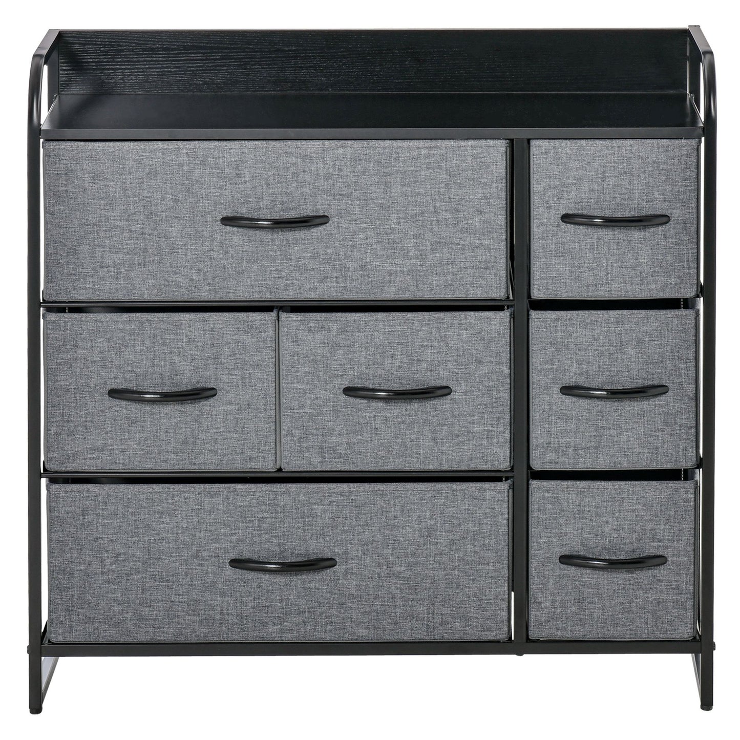 7-Bin Dresser Storage Tower Cabinet Organizer Unit, Easy Pull Fabric Bins with Metal Frame for Bedroom Storage Cabinets   at Gallery Canada