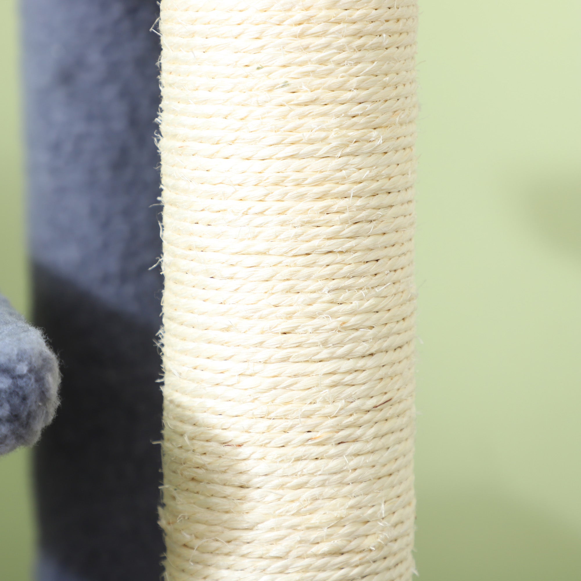 4 Step Cat Tree Stairs with Cat Scratching Post, Jumping Platform, Toy Ball, Grey Cat Stairs at Gallery Canada