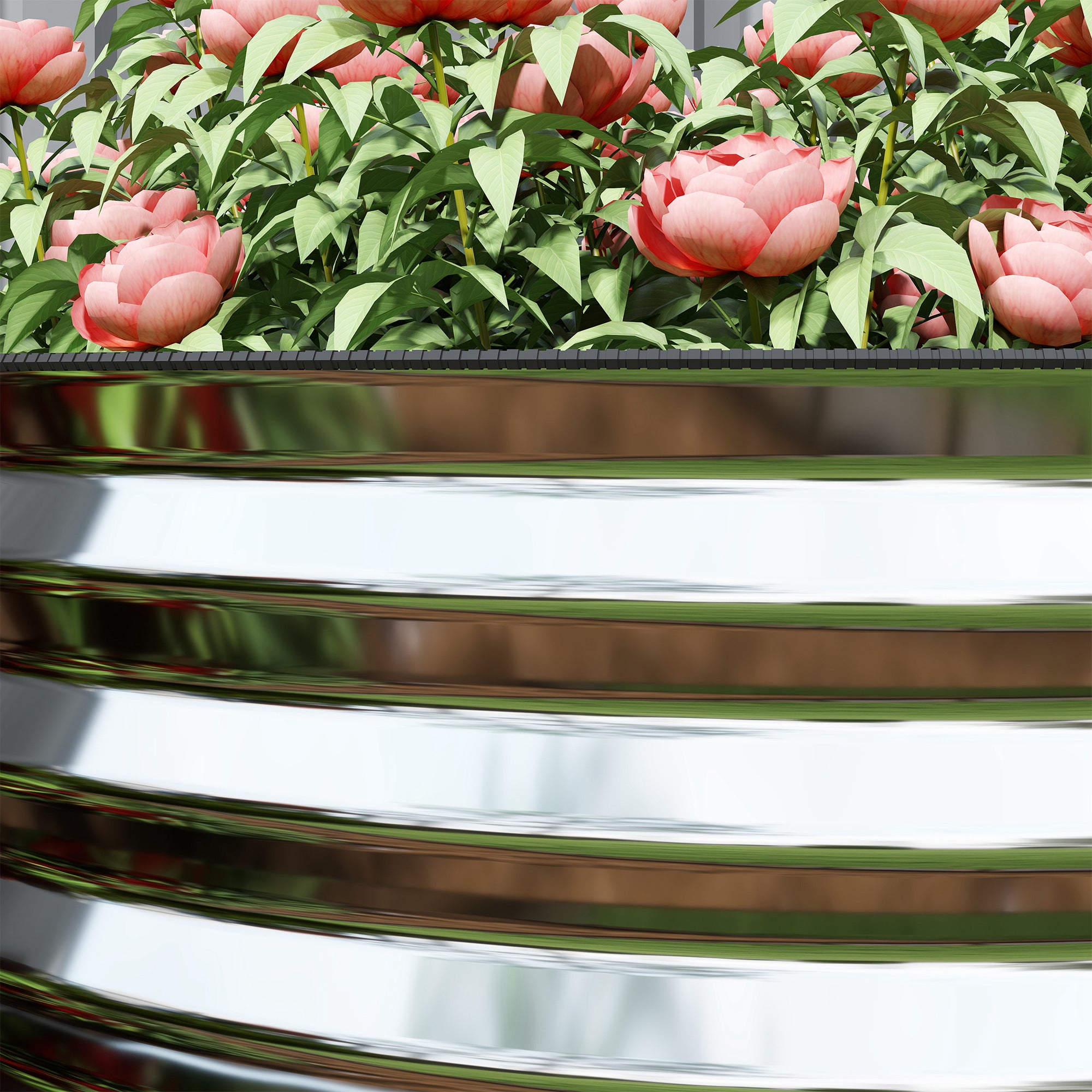 5 x 2.5 x 2ft Galvanized Raised Garden Bed, Easy DIY Oval Planter Box with Safety Edging and Gloves, Silver Raised Garden Beds at Gallery Canada