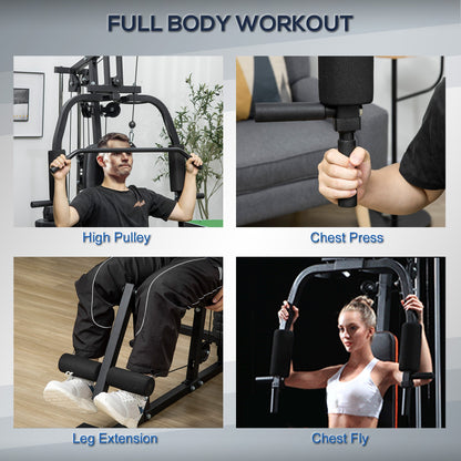 Home Gym Machine, Multifunction Gym Equipment with 99lbs Weight Stack for Back, Chest, Arm, Legs, and Full Body Workout Power Towers   at Gallery Canada