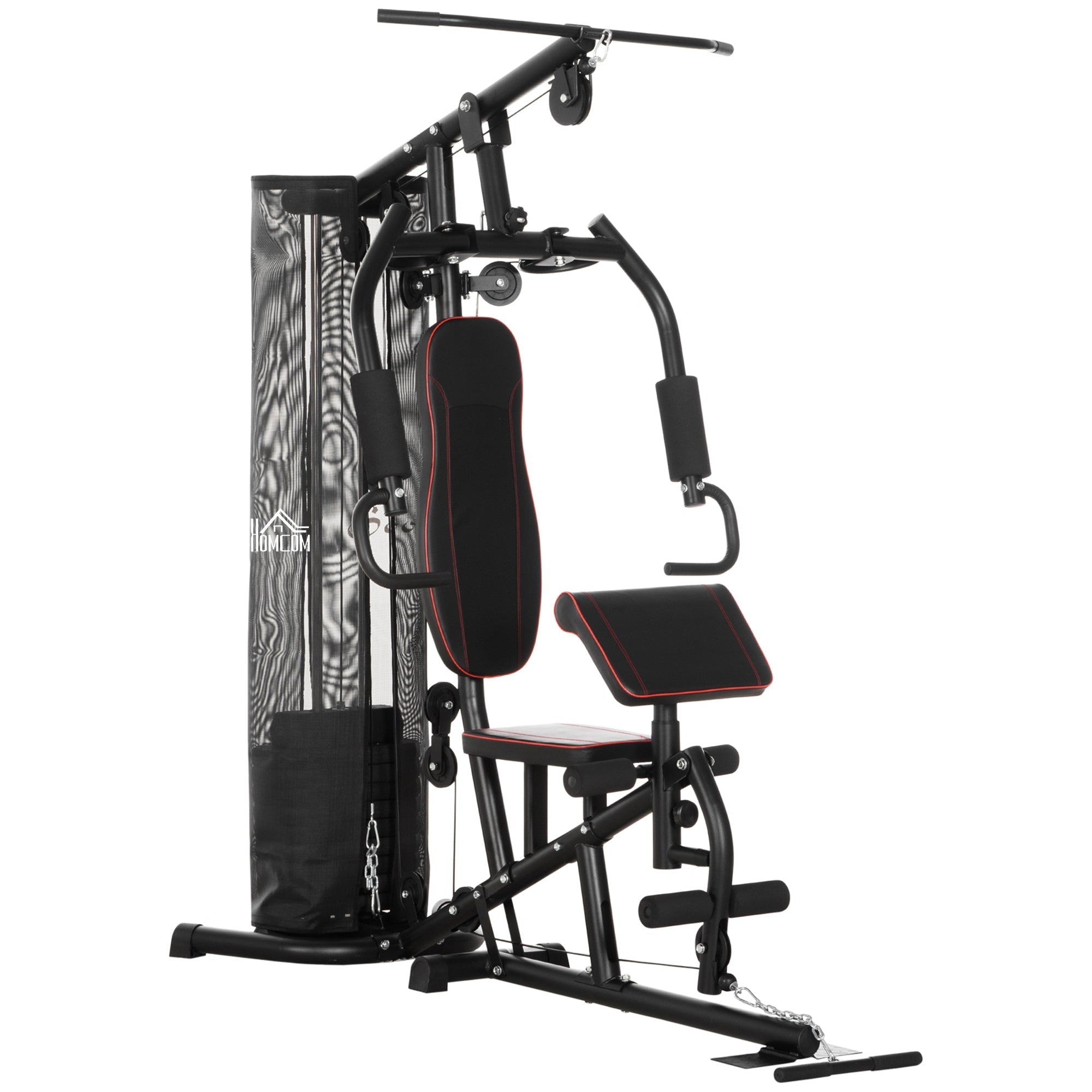 Home Gym, Multifunction Gym Equipment with 100Lbs Weight Stack for Back, Chest, Arm, Leg and Full Body Workout Power Towers Black  at Gallery Canada